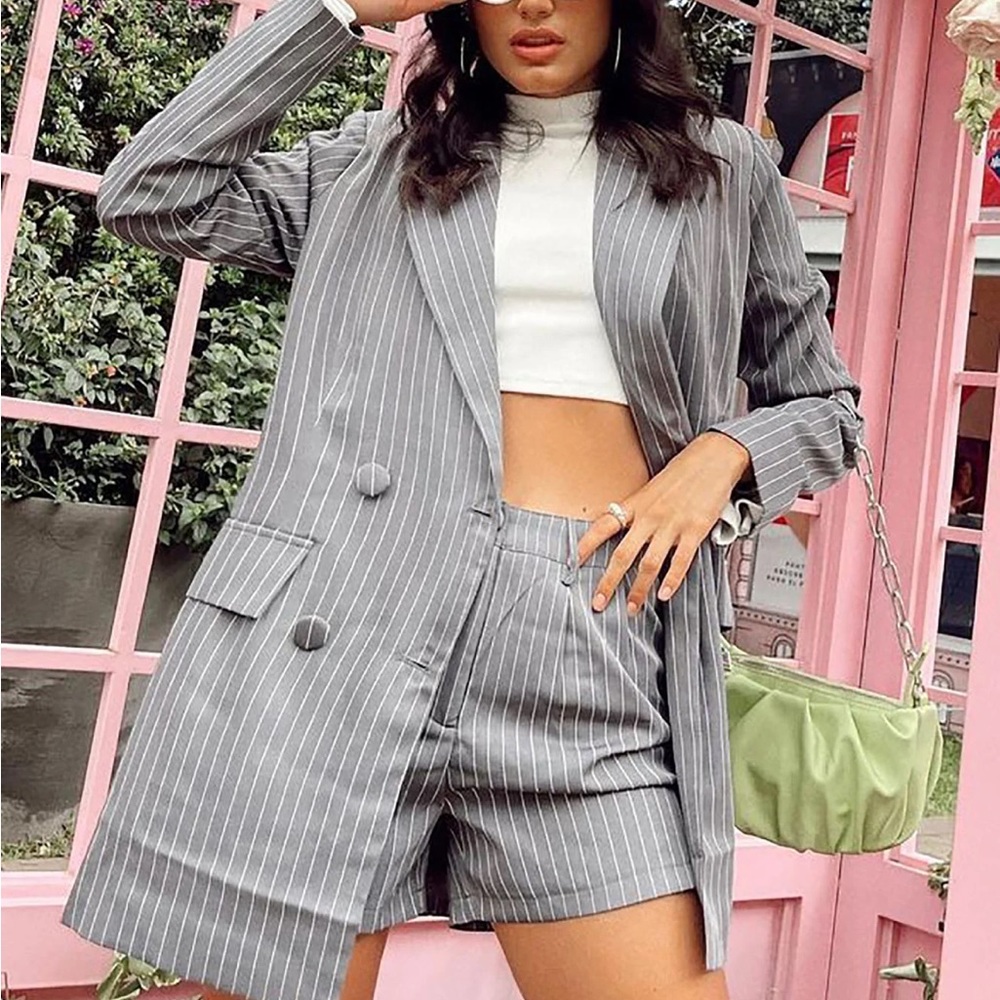 2 piece Blazer short set